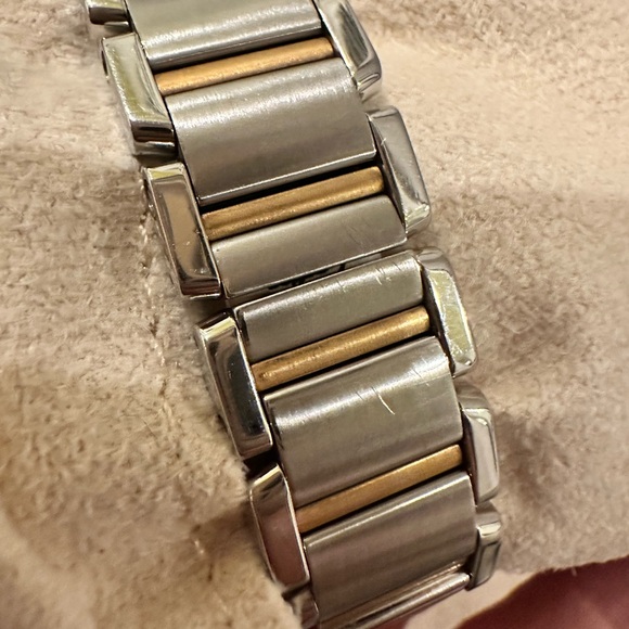 Cartier Silver and Gold Tank Francaise Watch - Picture 13 of 14